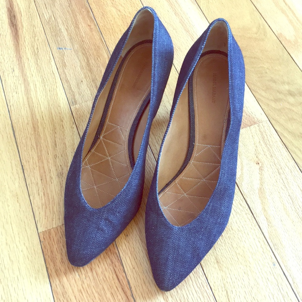 Eighties/ denim pumps by Isabel Marant